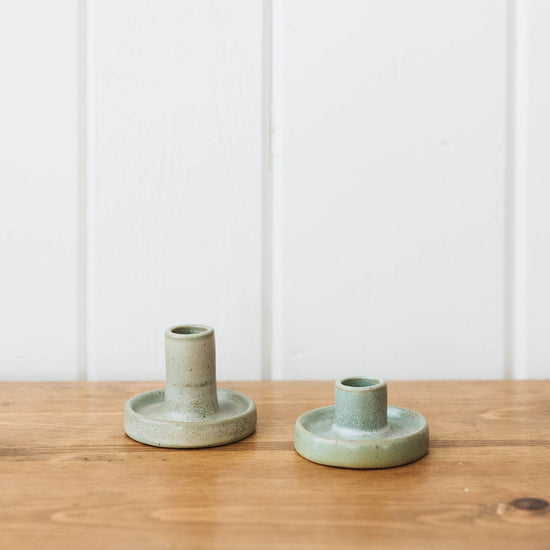 Earthy Taper Candle Holder Set