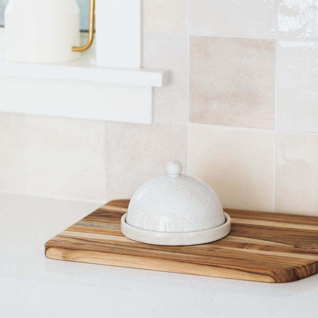 Stoneware Domed Butter Dish