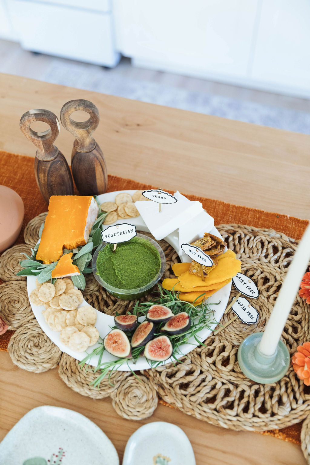 Marble Cheese & Cracker Tray