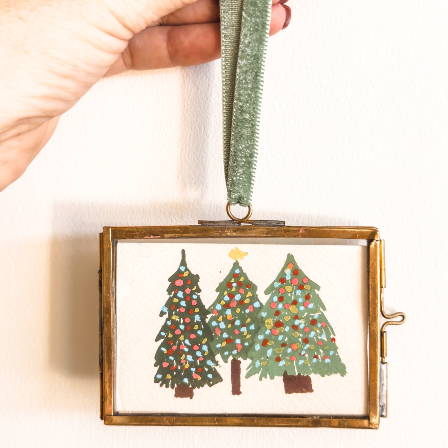 Hand Painted Heirloom Ornament- Christmas Trees