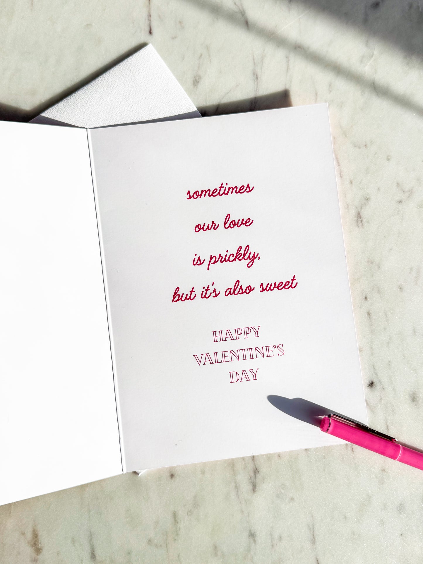 Prickly But Sweet Valentine's Day Card