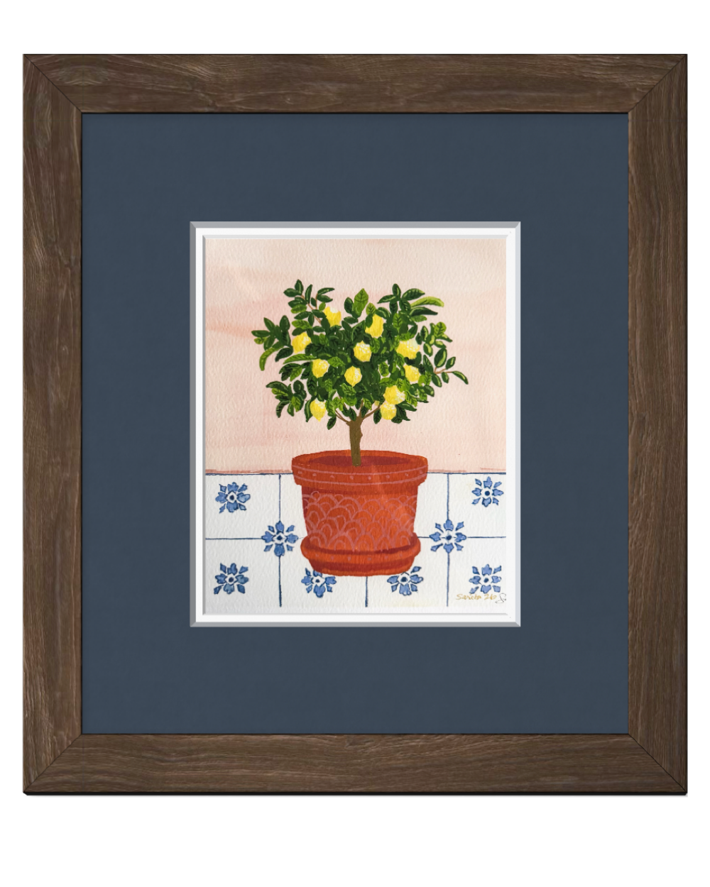 Lemon Topiary in Terracotta Original