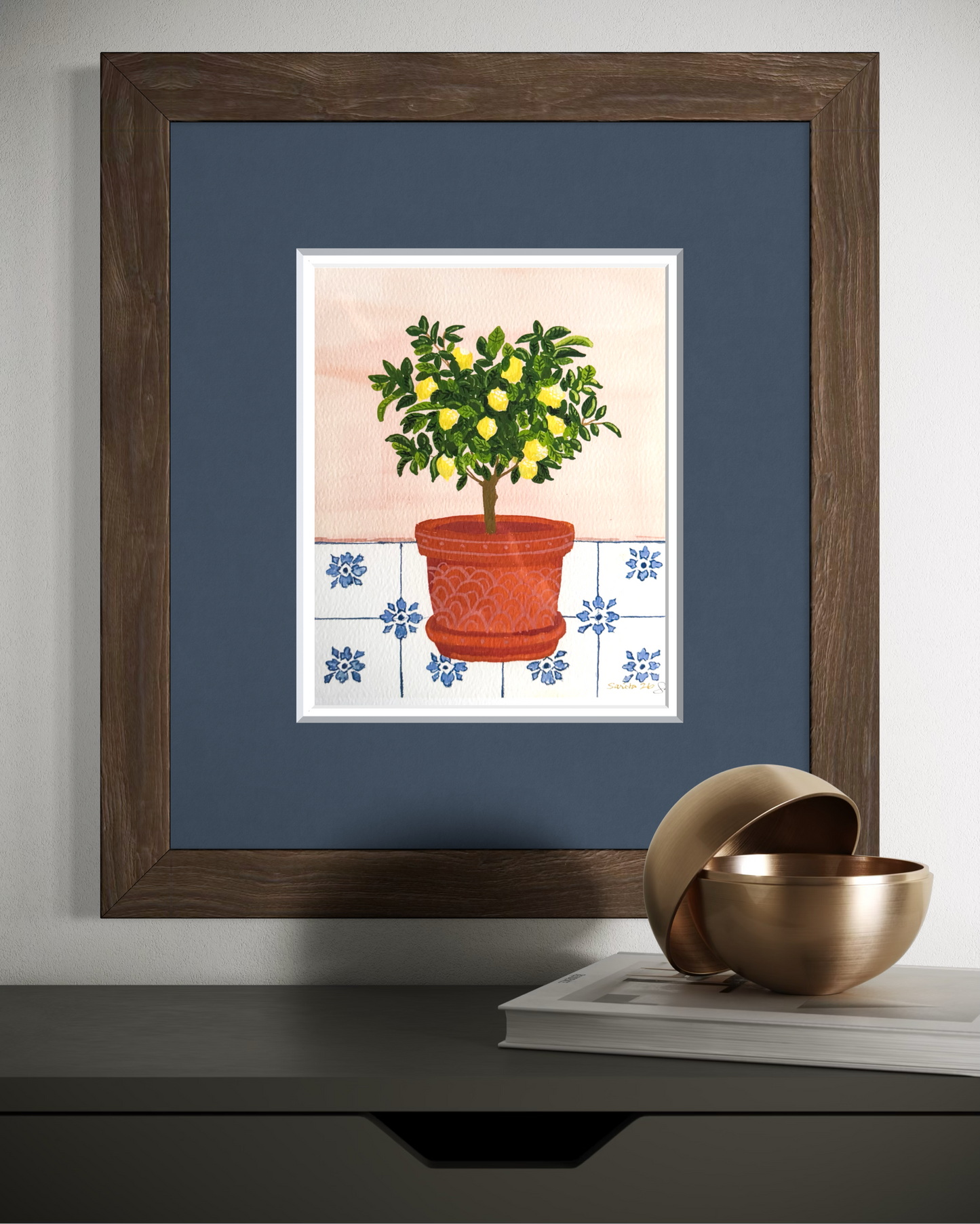 Lemon Topiary in Terracotta Original