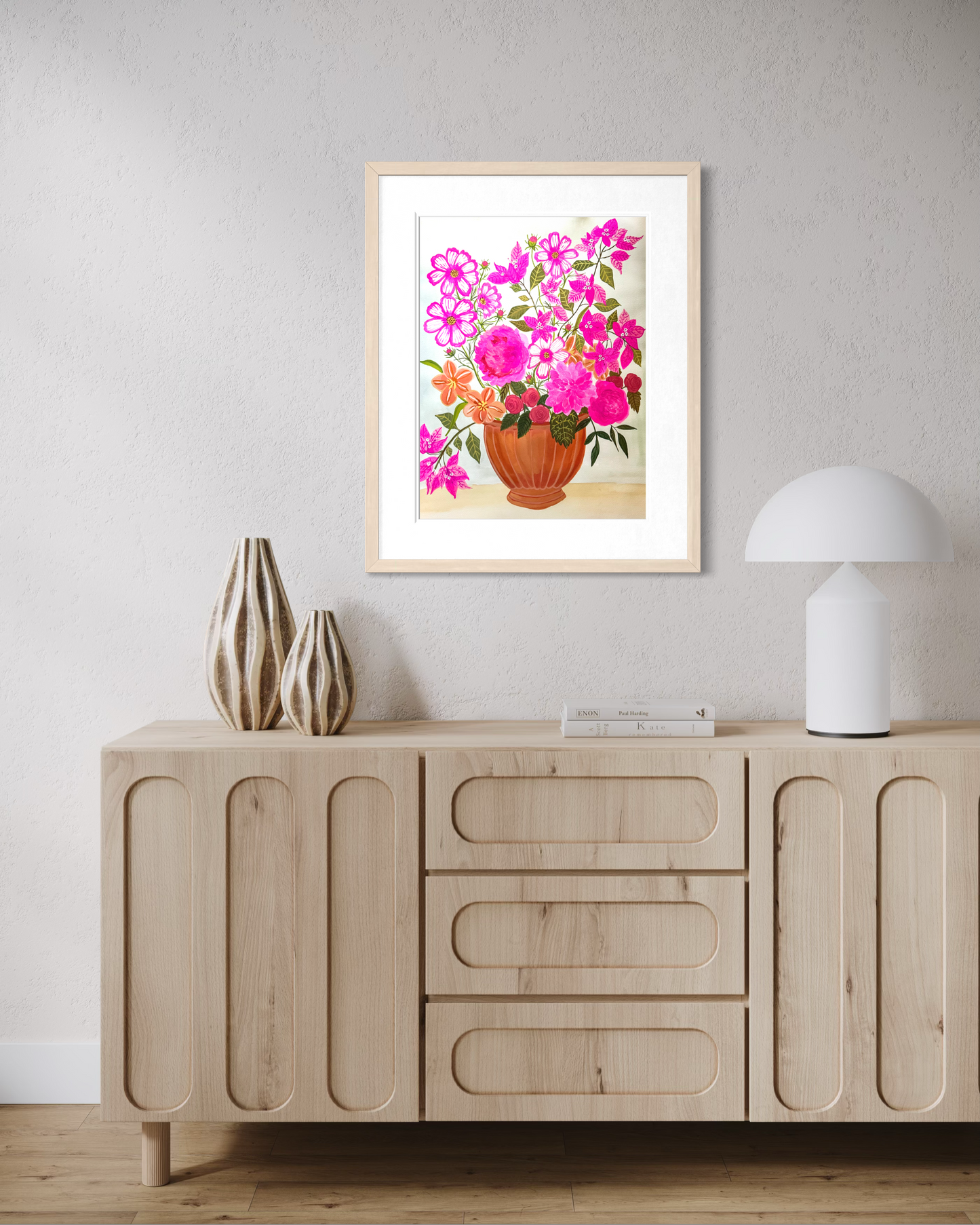 Pink Party in a Terracotta Vase