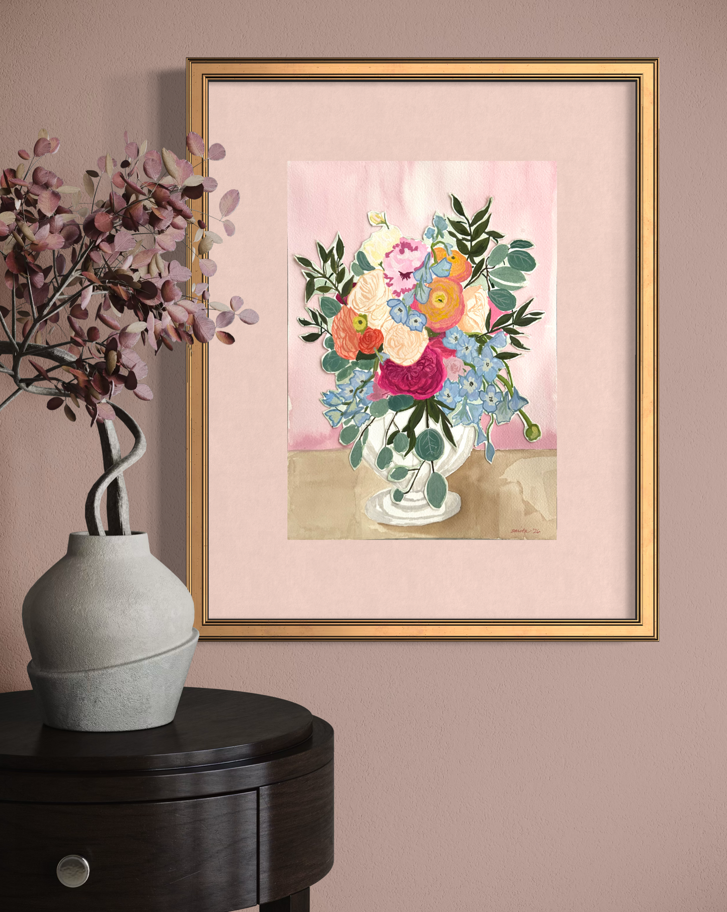 Wedding Floral Painting Sizing & Pricing