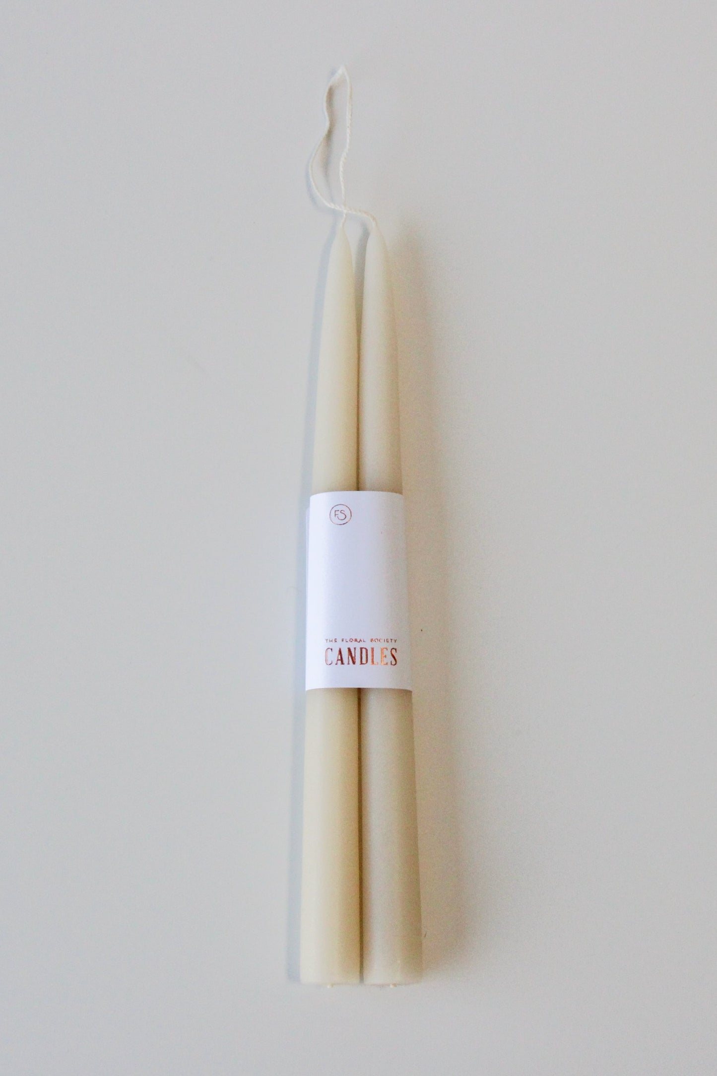 Dipped Taper Candles-Parchment