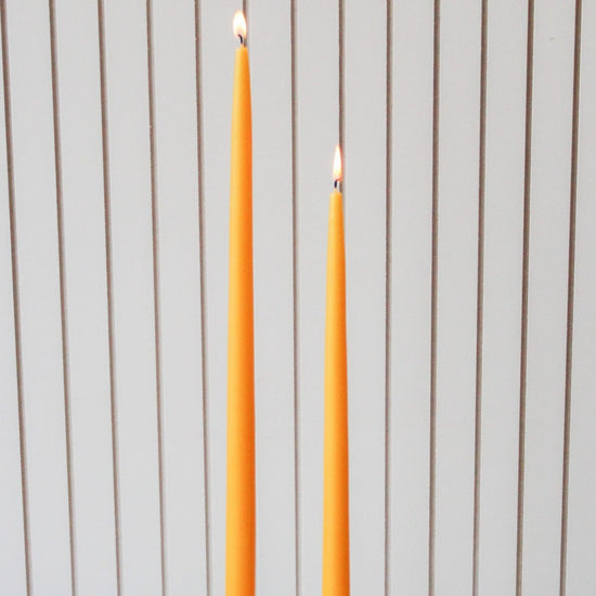 Dipped Taper Candles-Saffron