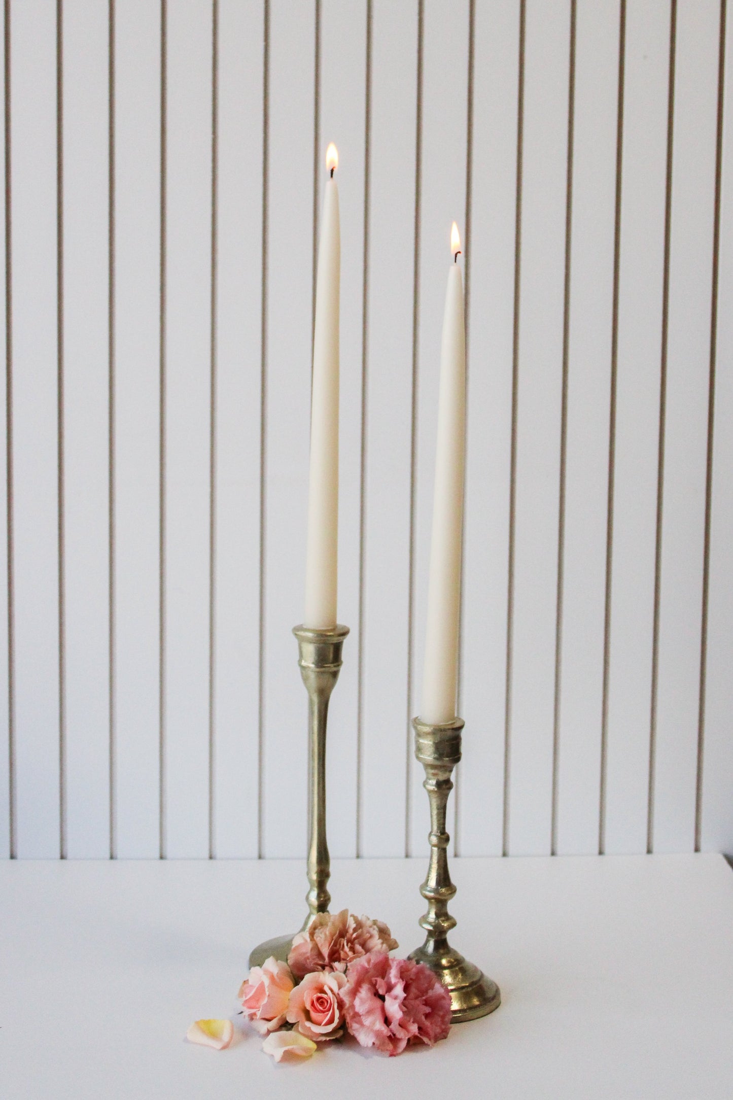 Dipped Taper Candles-Parchment