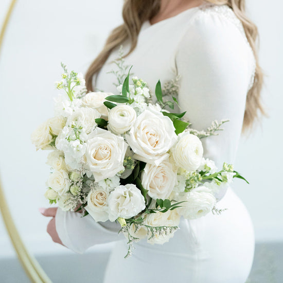 The Sophia Classic Whites Bridal Bouquet