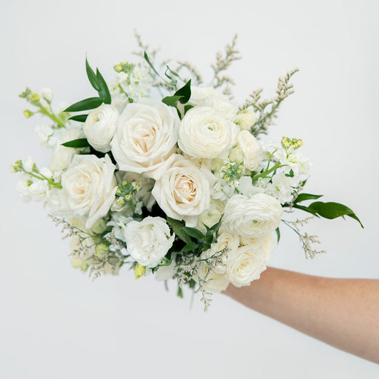 The Sophia Classic Whites Bridal Bouquet